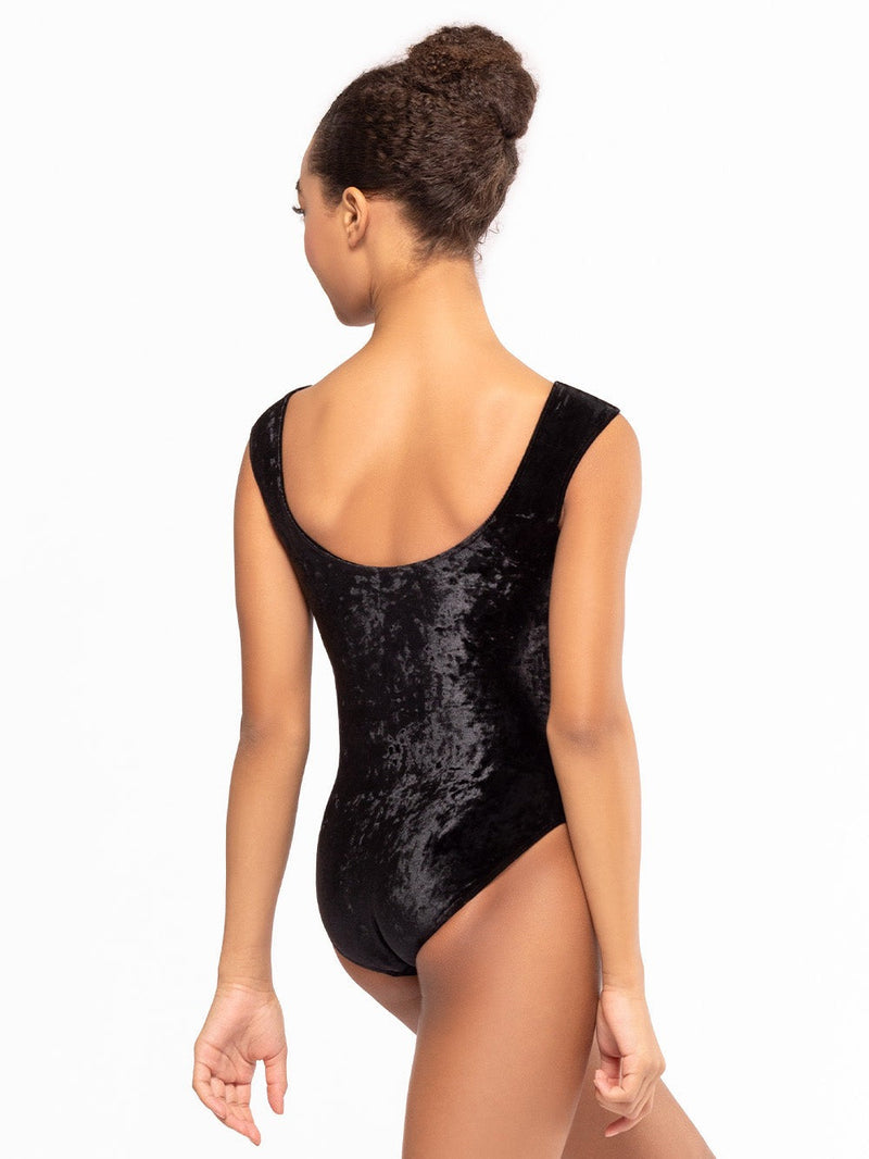 エレベ ダンスウェア ソフィア レオタード Eleve Dancewear Sophia Leotard Black Crushed Velvet RTW