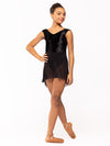 エレベ ダンスウェア ソフィア レオタード Eleve Dancewear Sophia Leotard Black Crushed Velvet RTW