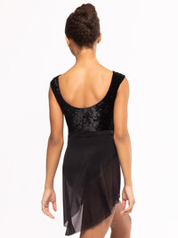 エレベ ダンスウェア ソフィア レオタード Eleve Dancewear Sophia Leotard Black Crushed Velvet RTW