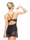 エレベ ダンスウェア マッケンジーレオタード ブラック・クラッシュド・ベルベット Eleve Dancewear Mackenzie Leotard Black Crushed Velvet RTW