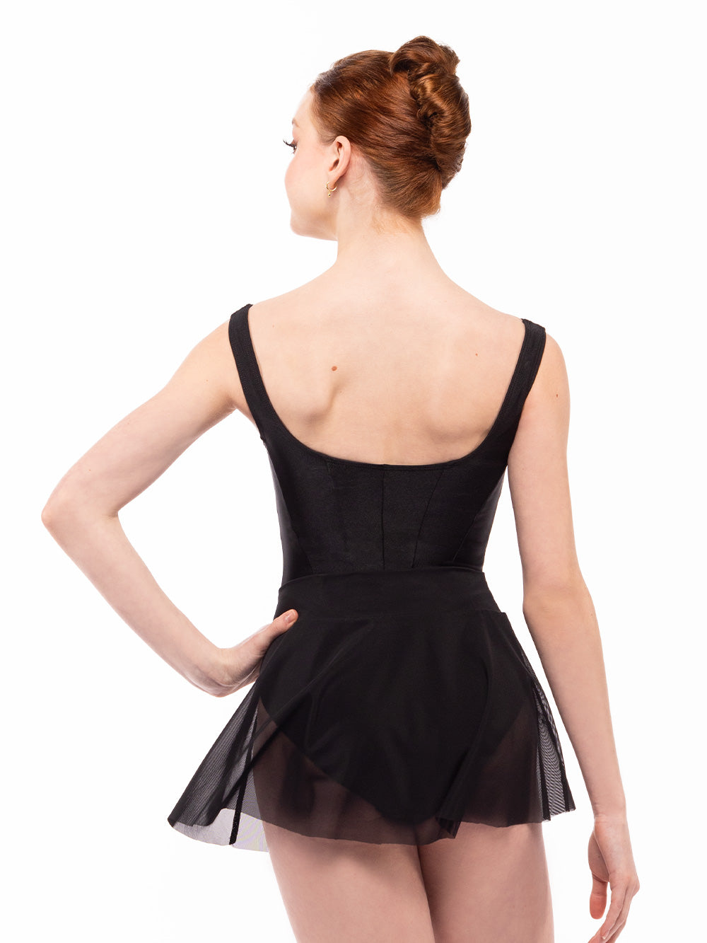 エレベ ダンスウェア アモーラ スカート Eleve Dancewear Amora Skirt Black Mesh RTW