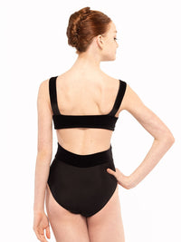 エレベ ダンスウェア ジャッキー レオタード ブラック ベルベット Eleve Dancewear Jackie Leotard Black Velvet RTW