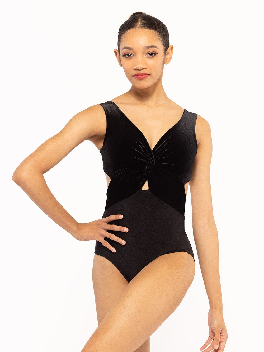 エレベ ダンスウェア ジャッキー レオタード ブラック ベルベット Eleve Dancewear Jackie Leotard Black Velvet RTW