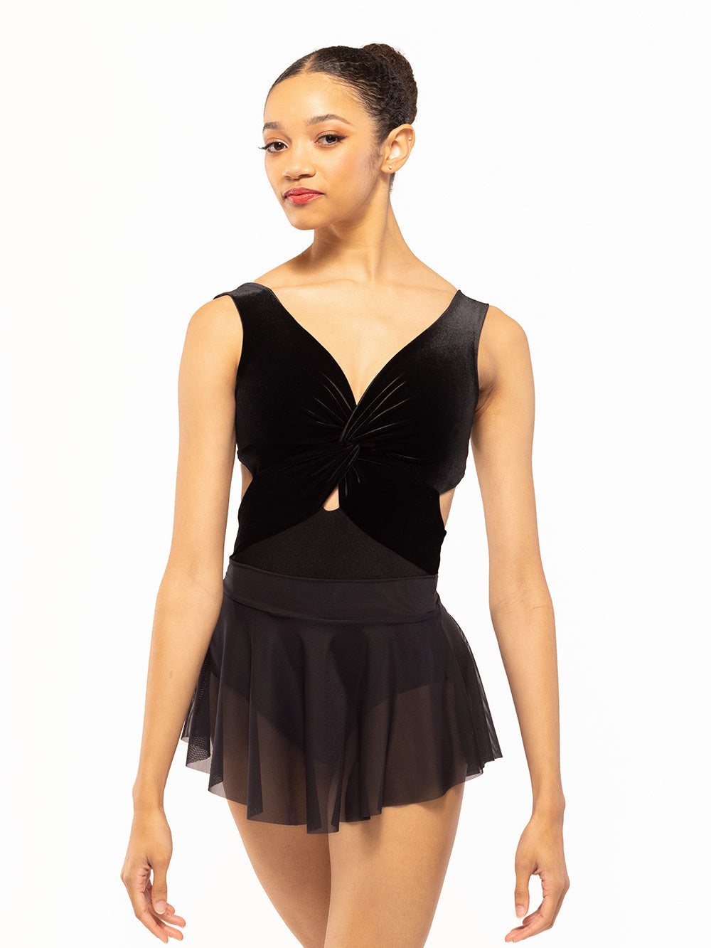 エレベ ダンスウェア ジャッキー レオタード ブラック ベルベット Eleve Dancewear Jackie Leotard Black Velvet RTW