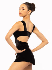 エレベ ダンスウェア ジャッキー レオタード ブラック ベルベット Eleve Dancewear Jackie Leotard Black Velvet RTW