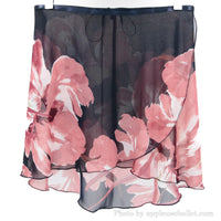 B.S.B.L Wrap Skirt 'Blushing Carnation' バレエ巻きスカート 40cm / サテン（伸縮性なし） / 8（在庫商品）