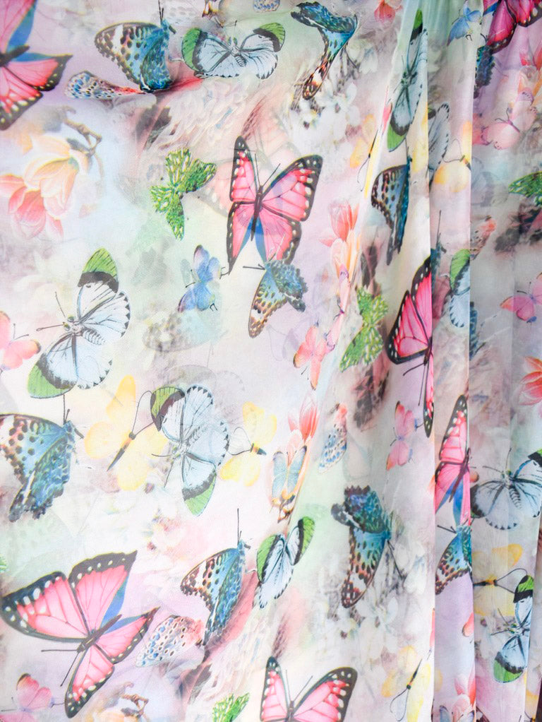 B.S.B.L Wrap Skirt 'Butterfly Frenzy' バレエ巻きスカート 28cm, 33cm, 40cm, 48cm, 53cm, 61-66cm