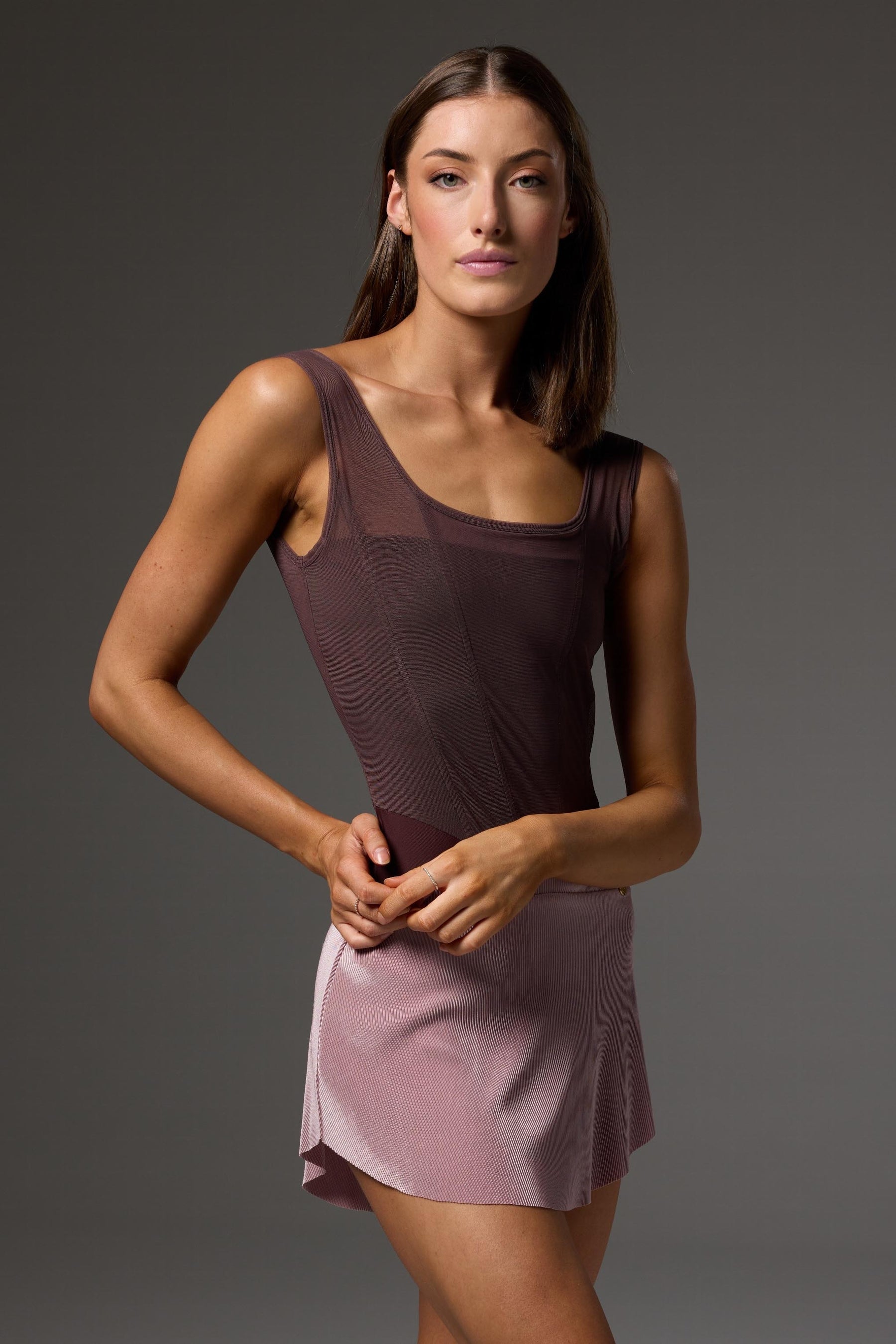 バレエ Bodile Sofia Leotard SM Moss Mulberry バレエ Bodile Sofia Leotard SM Moss Mulberry Bodile Sofia Leotard