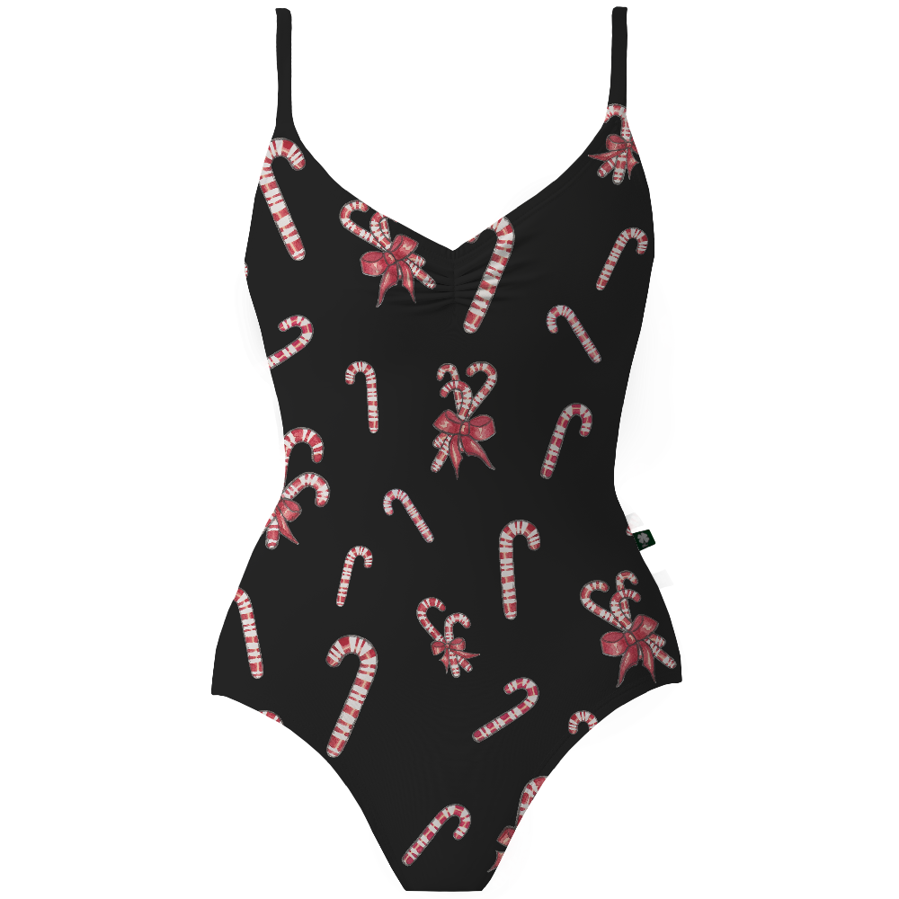 ラッキーレオ キャミソールレオタード Luckyleo BLACK CANDY CANE HARMONY SWEETHEART