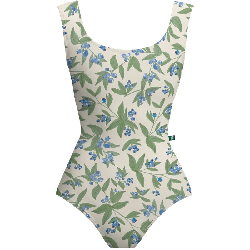 Luckyleo レオタード　S ラッキーレオ タンクレオタード Luckyleo CREAM BLUEBERRIES CRESCENT