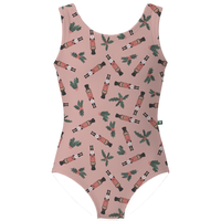ラッキーレオ Luckyleo Pink Curio Nutcracker Kids Crescent Leotard