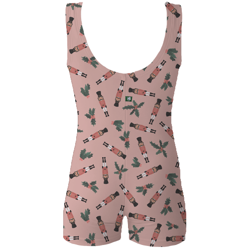 ラッキーレオ Luckyleo Pink Curio Nutcracker Shine Shorts Unitard