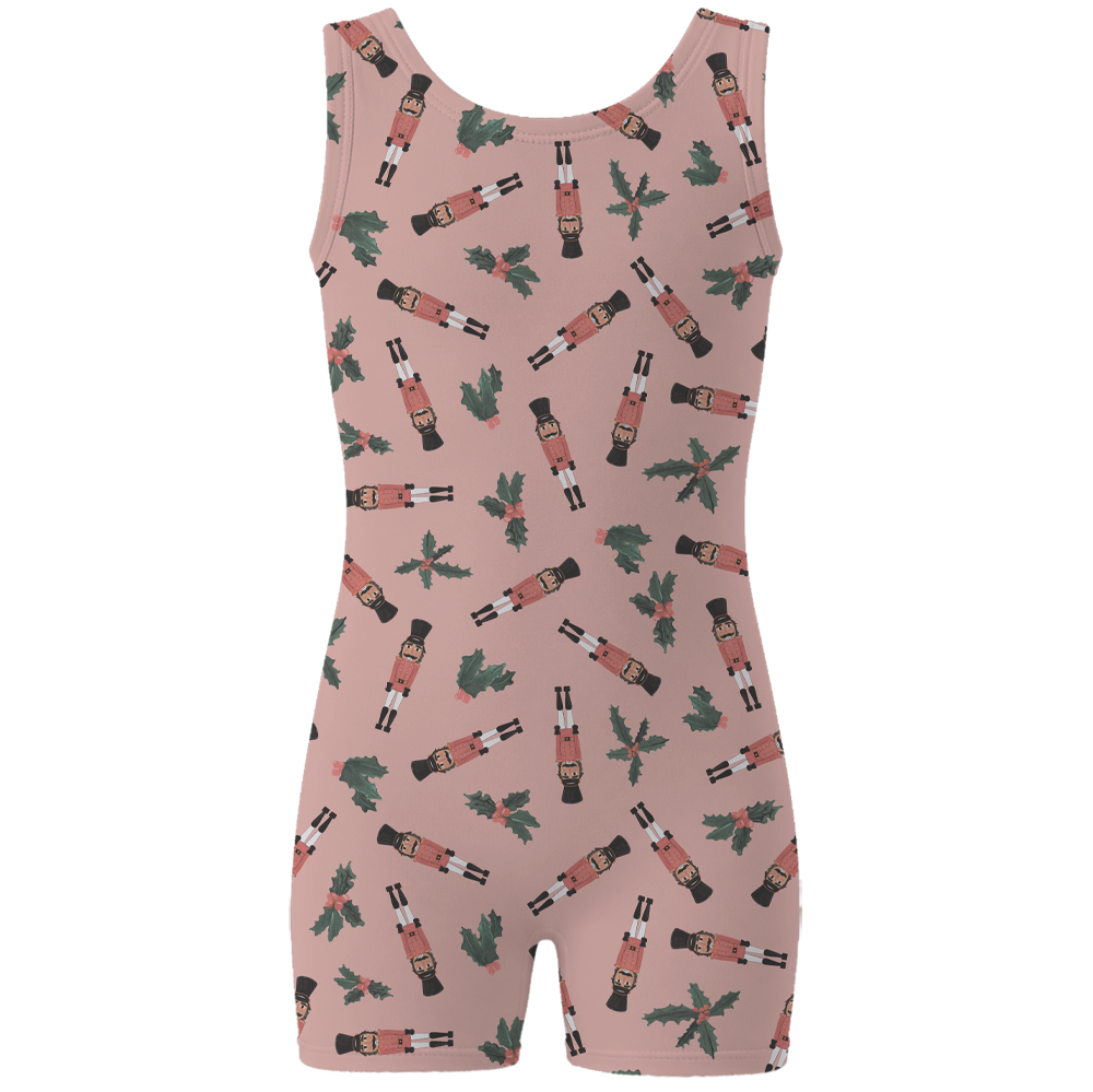 ラッキーレオ Luckyleo Pink Curio Nutcracker Shine Shorts Unitard