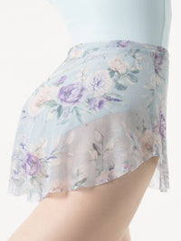 エレベ ダンスウェア スカート Eleve Dancewear Calla Skirt Moonlit Garden Baby Blue Mesh RTW