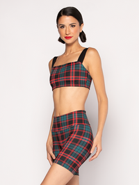 エレベ ダンスウェア クレア ショーツ 5 インチ Eleve Dancewear Claire Shorts 7" Holiday Plaid RTW