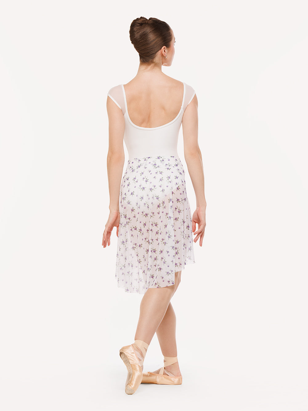 エレベ ダンスウェア セリーヌ レオタード Eleve Dancewear Celine Short Sleeve White Leotard RTW