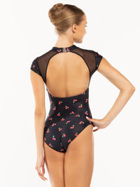 エレベ ダンスウェア モレナ レオタード Eleve Dancewear Mollena Leotard Cherry Delight Black RTW
