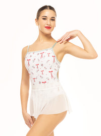 エレベ ダンスウェア ヒップスター・スカート Eleve Dancewear Hipster Skirt White Mesh RTW