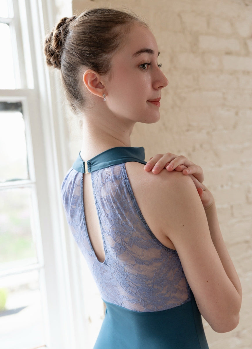 クラスイン ブルーストーンレースバック レオタード Class In BLUESTONE LACE BACK LEO