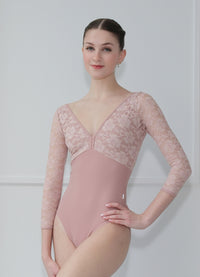 クラスイン  3/4スリーブレオタード Class In D.ROSE LACE OVERLAY LEO