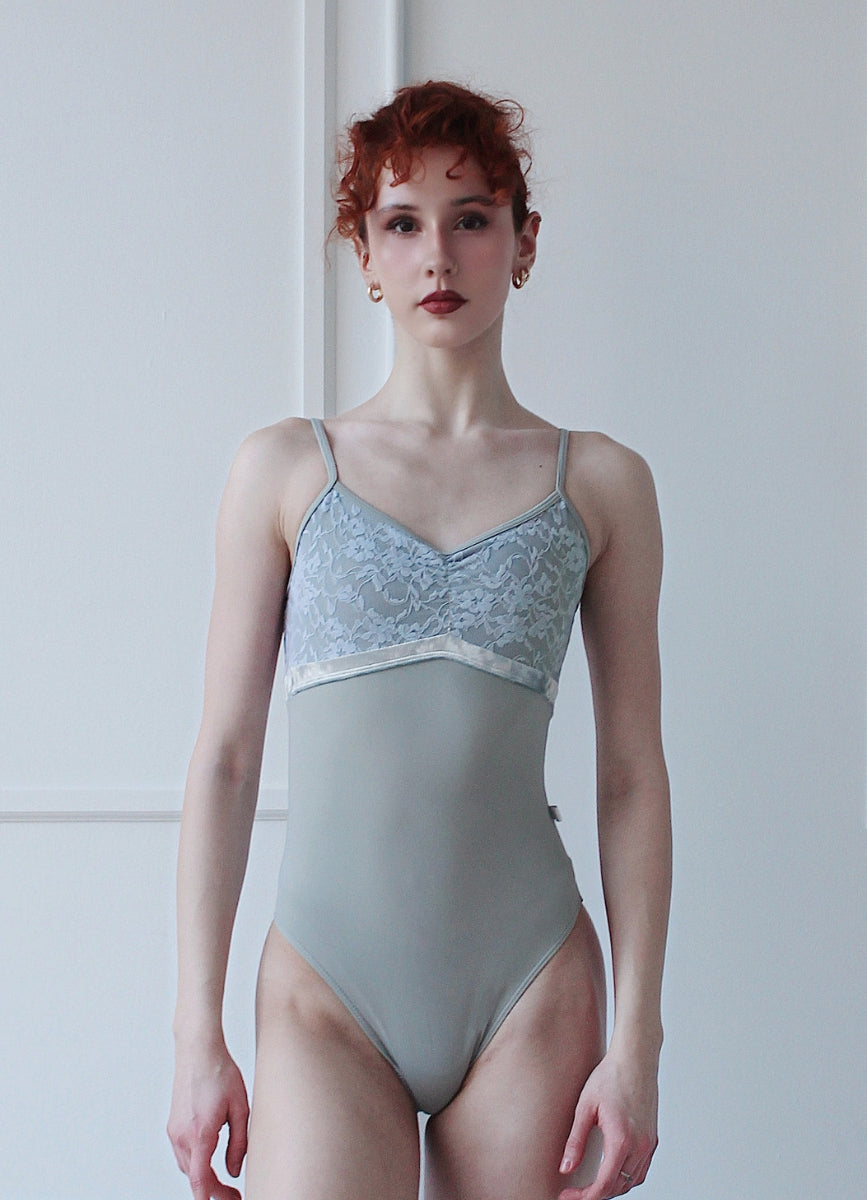 クラスイン キャミソールレオタード Class In GREY LACE OVELAY CAMI