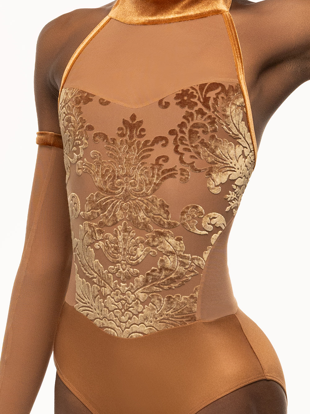 エレベ ダンスウェア レオタード コニャック Eleve Dancewear Meghan Leotard Baroque Cognac RTW