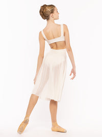 *エレベ ダンスウェア サークルスカート クリームメッシュ Eleve Dancewear Circle Skirt Cream Mesh RTW