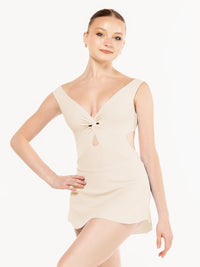 エレベ ダンスウェア チューリップ・スカート Eleve Dancewear Ribbed Tulip Skirt Cream RTW