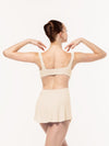 エレベ ダンスウェア チューリップ・スカート Eleve Dancewear Ribbed Tulip Skirt Cream RTW