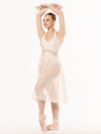 *エレベ ダンスウェア シフォン・リハーサル・スカート Eleve Dancewear Chiffon Rehearsal Skirt Cream RTW