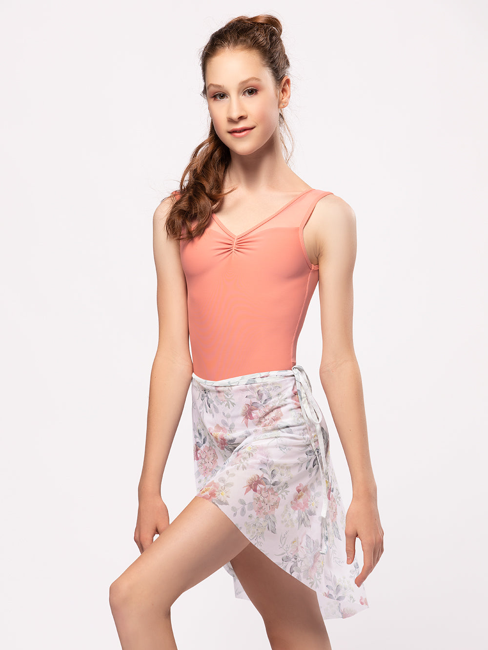 エレベ ダンスウェア カスタム ウィーン ミッド ハイロー ラップスカート Eleve Dancewear Vienna Mid High-Low Wrap Skirt