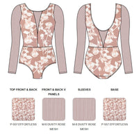 【カスタム】エレベ ダンスウェア ロングスリーブレオタード Eleve Dancewear Custom Tempe Leotard