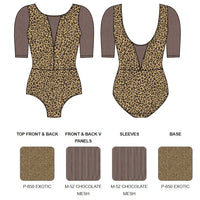 【カスタム】エレベ ダンスウェア ロングスリーブレオタード Eleve Dancewear Custom Tempe Leotard