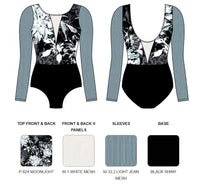 【カスタム】エレベ ダンスウェア ロングスリーブレオタード Eleve Dancewear Custom Tempe Leotard