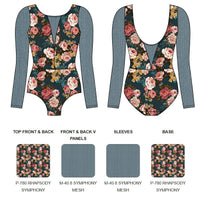 【カスタム】エレベ ダンスウェア ロングスリーブレオタード Eleve Dancewear Custom Tempe Leotard