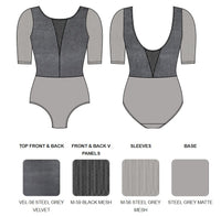 【カスタム】エレベ ダンスウェア ロングスリーブレオタード Eleve Dancewear Custom Tempe Leotard