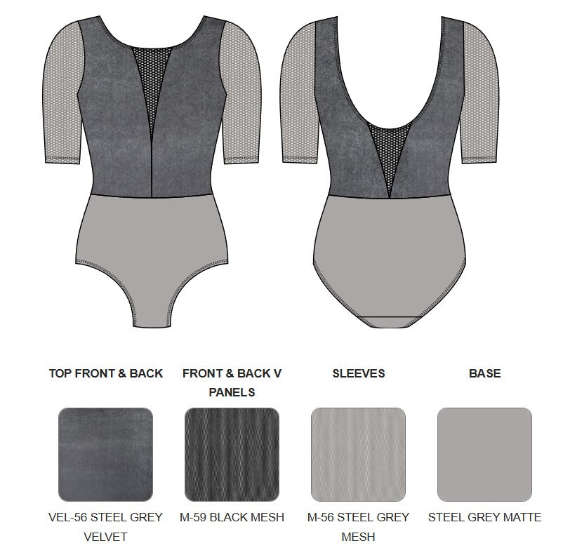 【カスタム】エレベ ダンスウェア ロングスリーブレオタード Eleve Dancewear Custom Tempe Leotard