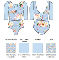 【カスタム】エレベ ダンスウェア ロングスリーブレオタード Eleve Dancewear Custom Tempe Leotard