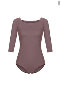 ジダンス 2 スリーブス レオタード ZIDANS 2 Sleeves Leotard - Cacao