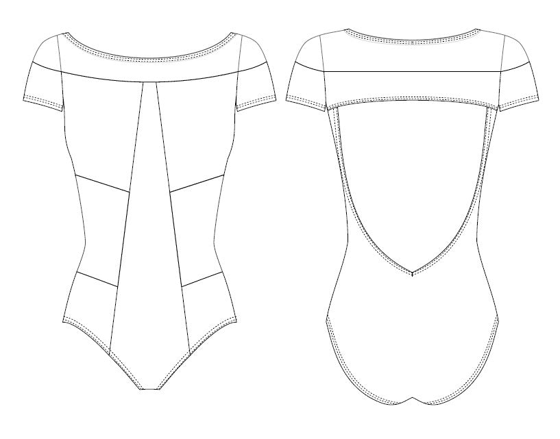 グリシコ レオタード【大人】Grishko VALINA, Cap Sleeve Leotard