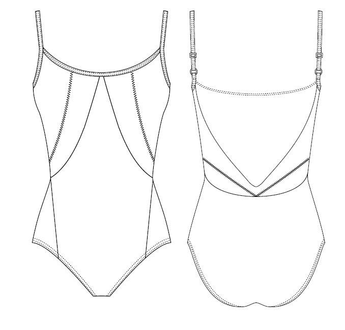 グリシコ レオタード【大人】Grishko VERONICA, Camisole Leotard