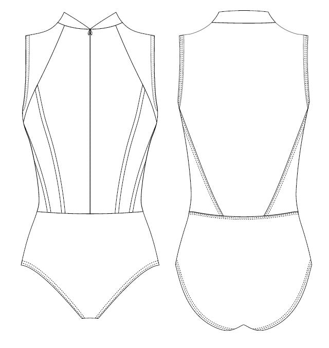 グリシコ レオタード【大人】Grishko VERONA, High Neck Leotard