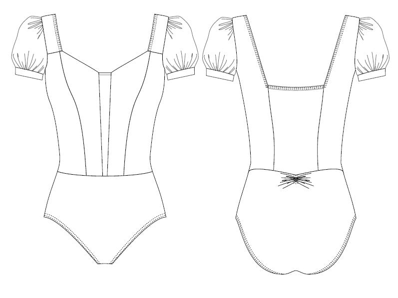 グリシコ レオタード【大人】Grishko VERENA, Cap Sleeve Leotard