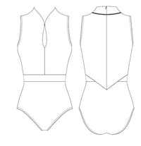 グリシコ レオタード【大人】Grishko VIRGINIA, High Neck Leotard