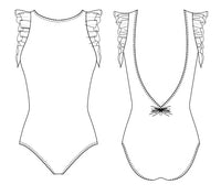 グリシコ レオタード【大人】Grishko VOLICITY, Flutter Sleeve Leotard