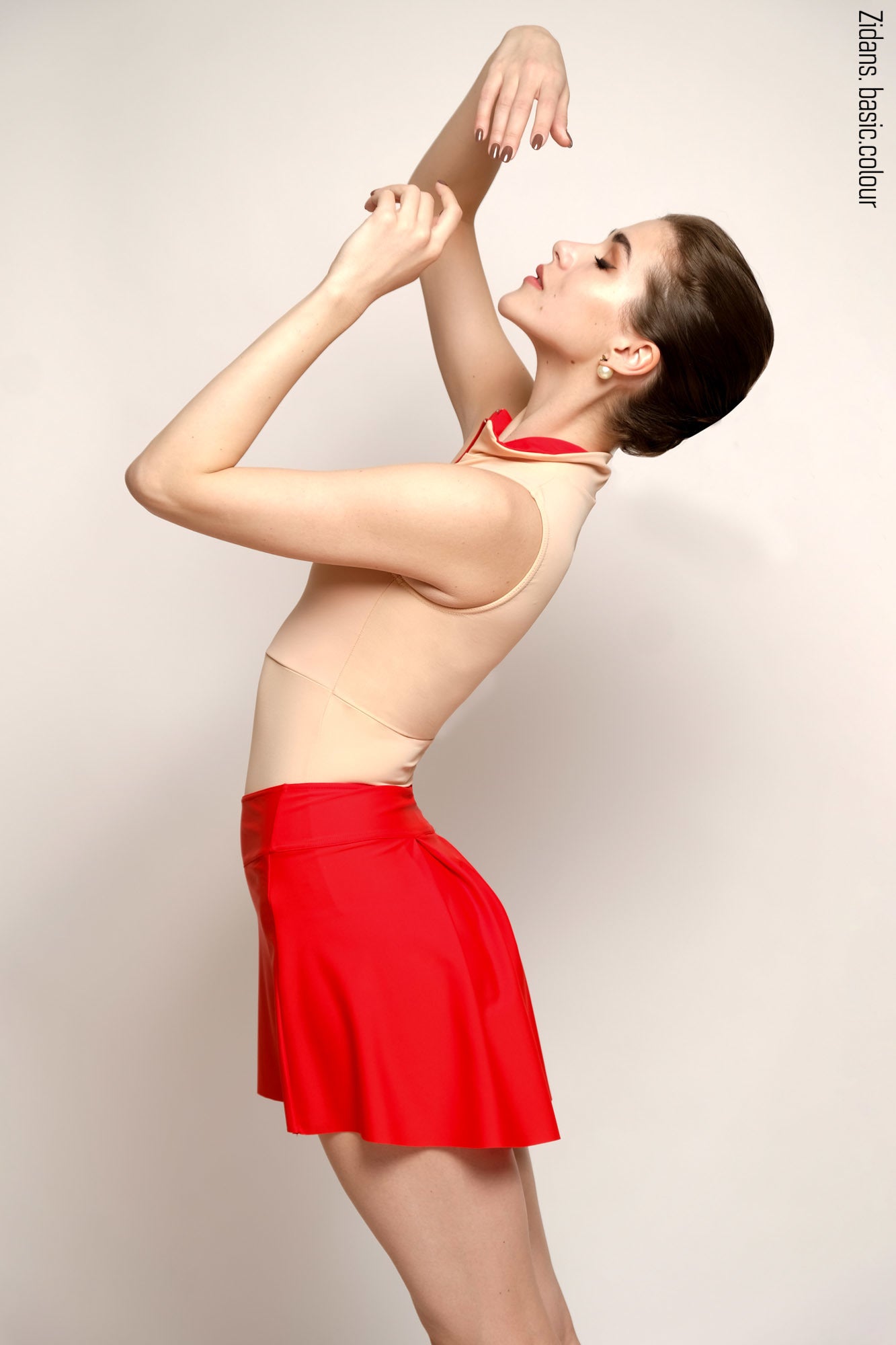 ジダンス スカート ZIDANS The Skirt + Shorts Stretch Scarlet