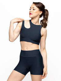 エレベ ダンスウェア クレア ショーツ 5 インチ Eleve Dancewear Claire Shorts 4.5" Dark Storm RTW