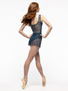 エレベダンスウェア ウィーンショートラップスカートディープシーレース Eleve Dancewear Vienna Short Wrap Skirt Deep Sea Lace