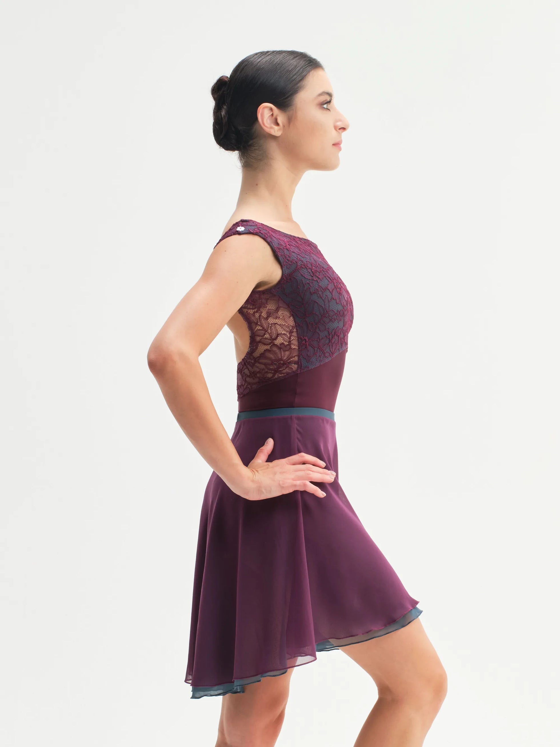 デラロミラノ ダブルソーニョ スカート DellaLo' Double Sogno Skirt • Ardesia/Vinaccia