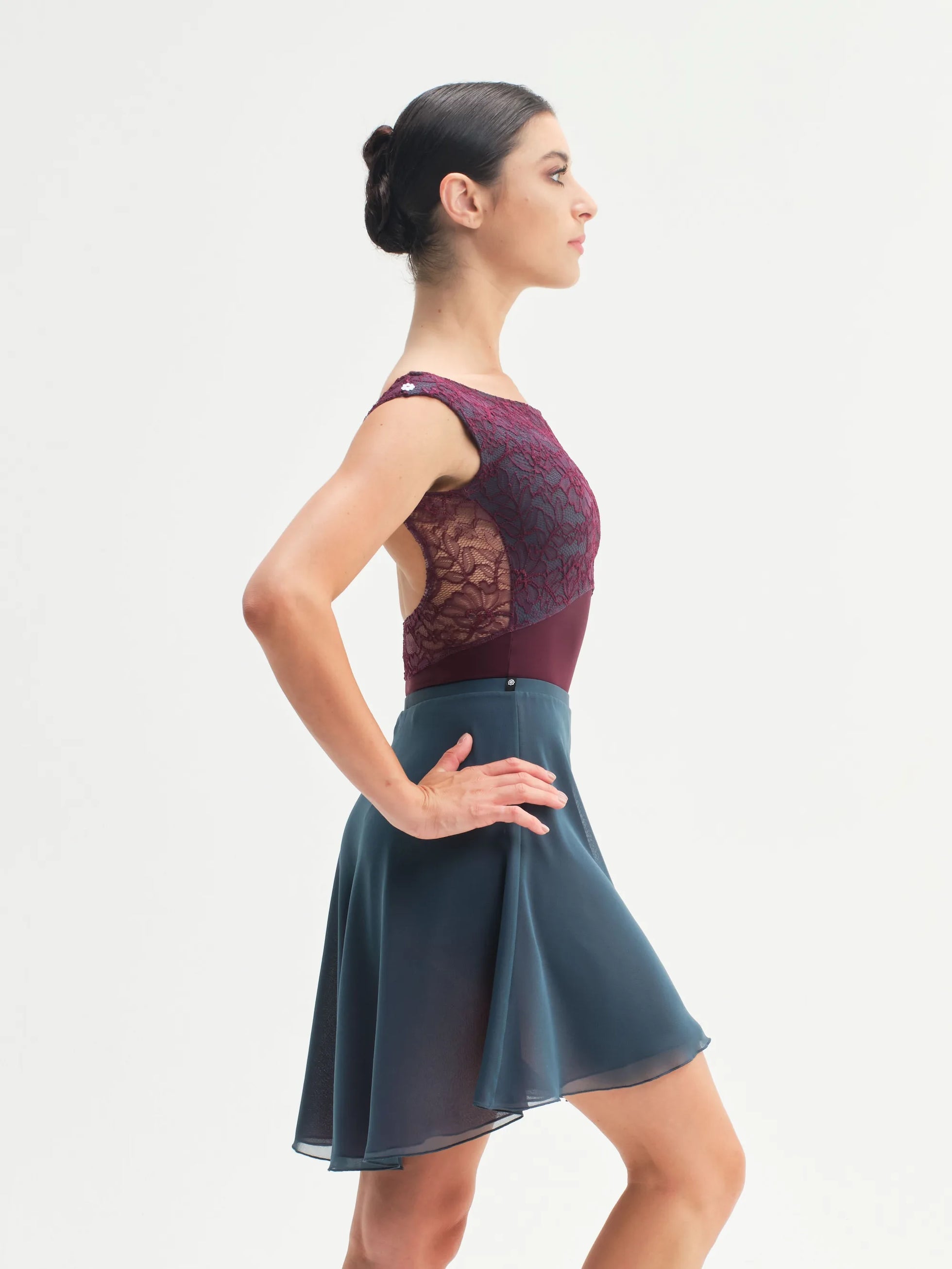 デラロミラノ ダブルソーニョ スカート DellaLo' Double Sogno Skirt • Ardesia/Vinaccia